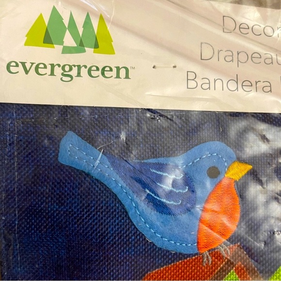 NIP Evergreen Double-sided “Friends Gather Here” Garden Flag 12.5” x 18” - Picture 2 of 3